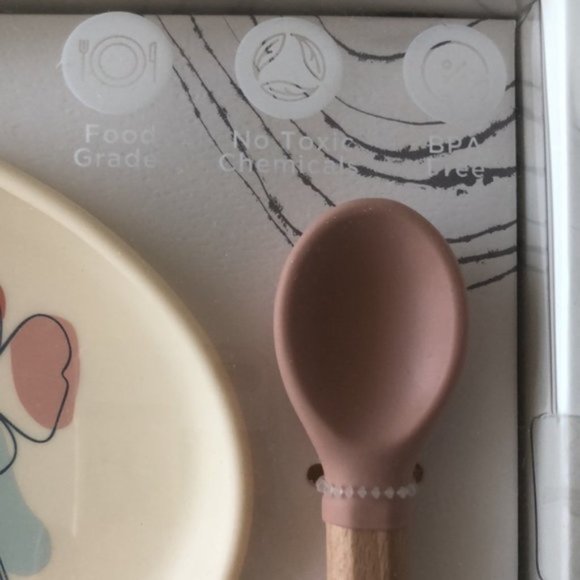 Nine by Walker Noble Studios 3 pc silicone Meal Set for toddler unbreakable - Picture 5 of 6